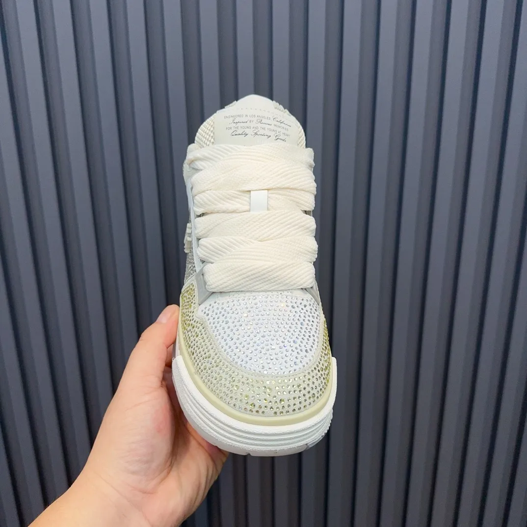Men's shoes 💰760💰 AMIRI AMIRI fashion brand hot sale 🔥 Available all year round, couples 💑 Official website synchronization Imported fabrics 1⃣️ vs 1⃣️ replica, original factory special original sole, 35-45 (45. non-refundable)
